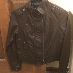 Quinn Brown Leather Jacket